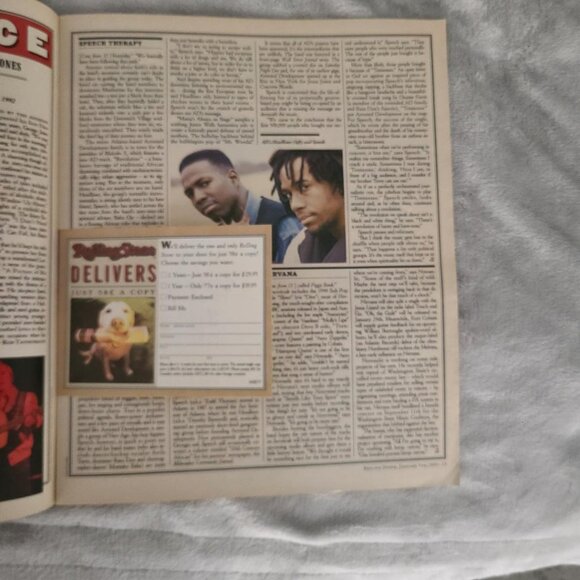 Spin Doctors Rolling Stone Magazine January 7th 1993 - Picture 6 of 10
